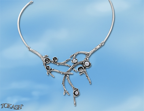 Silver necklace 700952