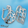 Silver earrings without stones - Silver Earings stones - 132031