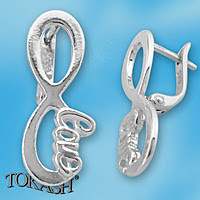 Silver Earings stones 133176