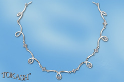 Silver necklace 700592