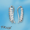 Silver earrings with CZ - Silver Earings with stones - 139287