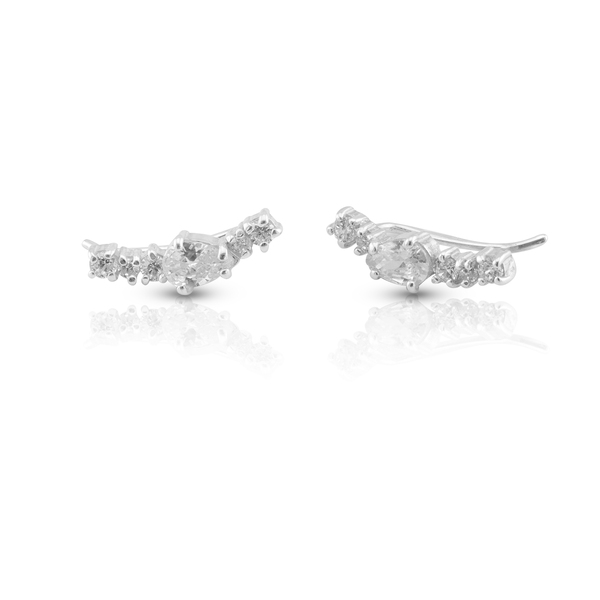 Silver Earings with stones 139507