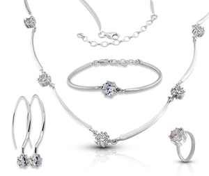 Silver sets - Large set with necklace - 8001236