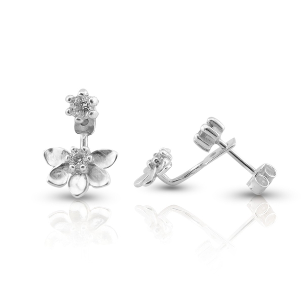 Silver Earings with stone 121511