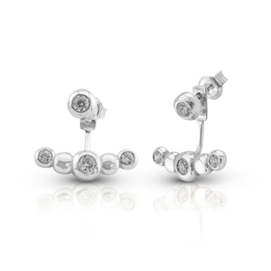 Silver earrings with CZ - Silver Earings with stones - 139462