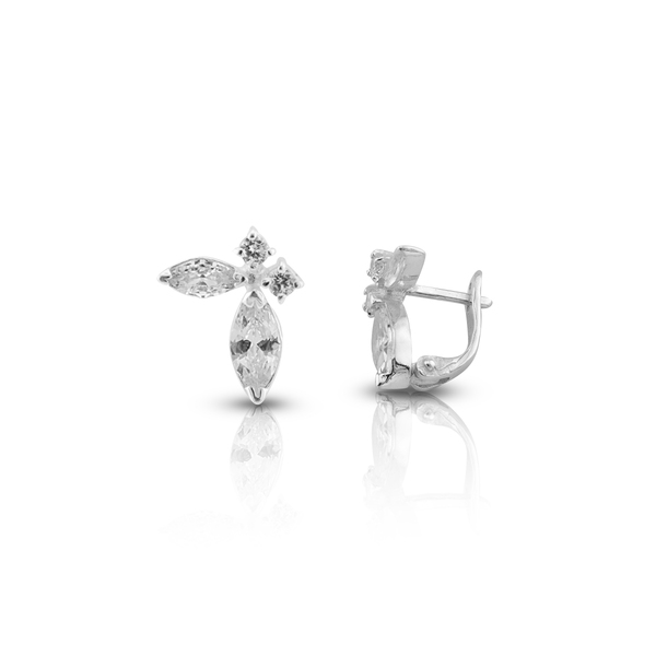 Silver Earings with stone 121466