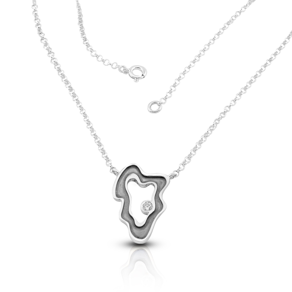 Silver necklace 701524