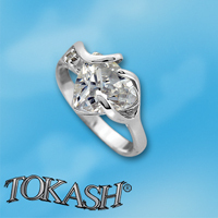 Silver ring with stone 1595910