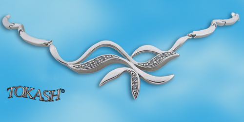 Silver necklace 700736