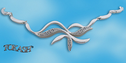 Silver necklace 700736