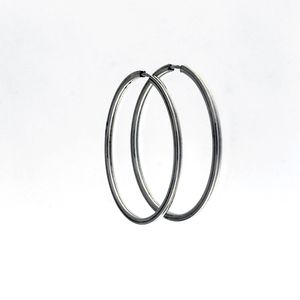 Silver earrings without stones - 112240