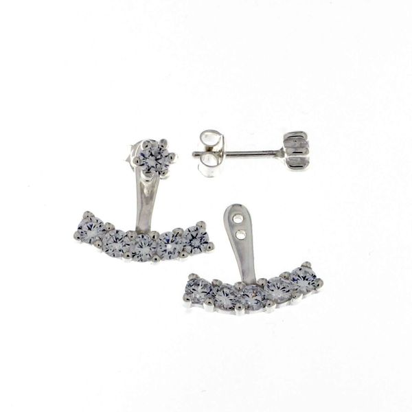 Silver Earings with stones 139321