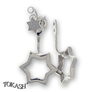 Silver Earings stones 132661