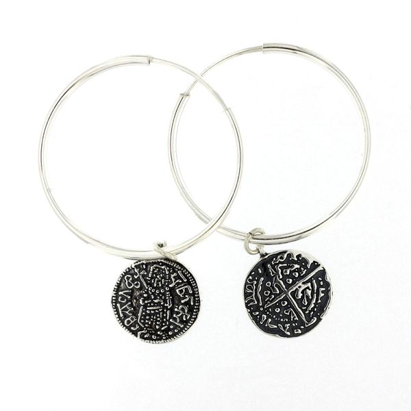 Silver Earings stones 136150