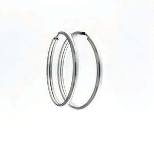Silver earrings without stones - 112340