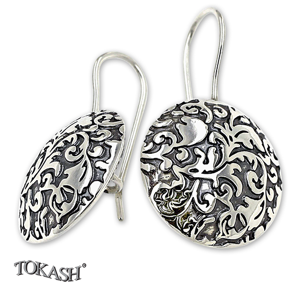 Silver Earings stones 136133