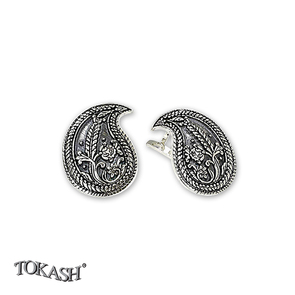 Silver Earings stones 136138