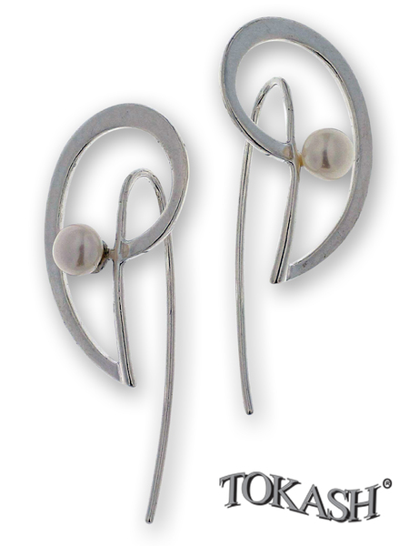 Earrings with pearls 115298
