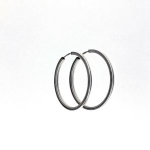 Silver earrings without stones - 112230