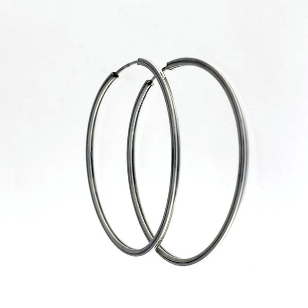 silver earrings hollow 112250