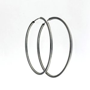 Silver earrings without stones - 112250