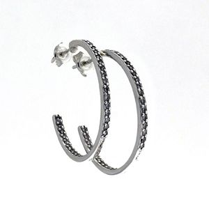 Silver earrings with CZ - Silver Earings with stones - 139314
