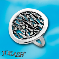 Silver ring with stone 1595881