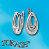 Silver Earings stones 133880