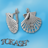 Silver Earings stones 133896