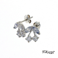 Silver Earings with stones 139658
