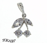 silver pendant stone 186658