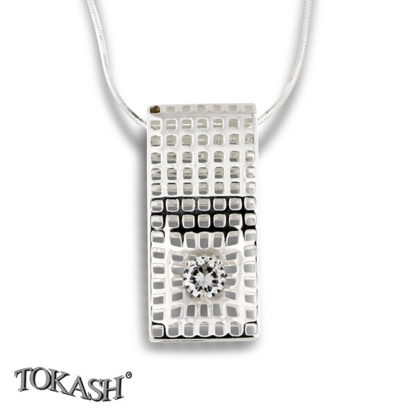silver pendant stone 182260