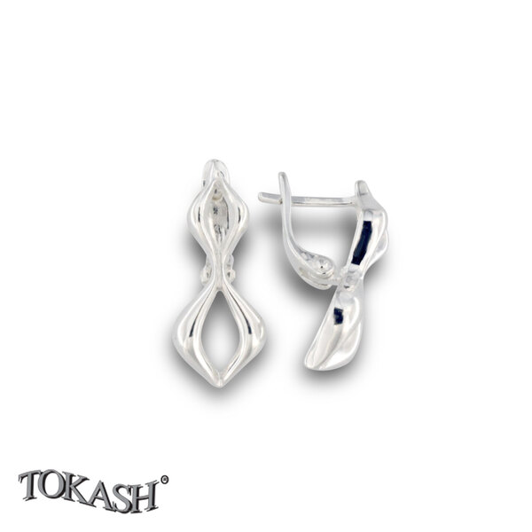 Silver Earings stones 133261
