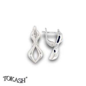 Silver Earings stones 133261