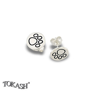 Silver earrings without stones - 111339