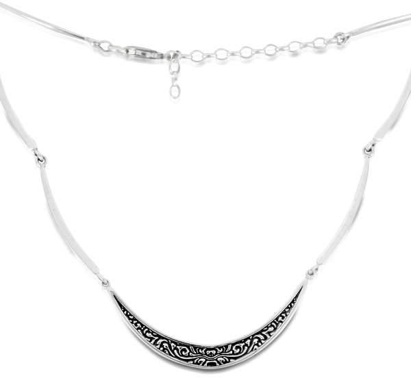Silver necklace 701347