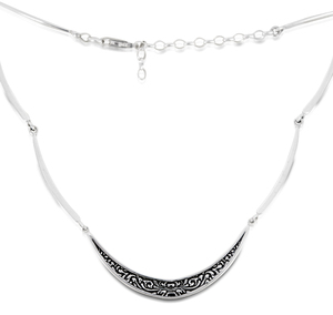 Silver necklace 701347