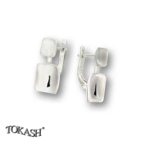 Silver Earings stones 132262