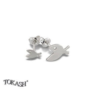 Silver Earings stones 601036