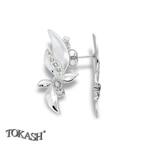 Silver earrings with CZ - Silver Earings stones - 138266