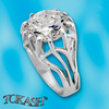 Silver rings with CZ - Silver rings with stone - 1595228