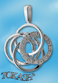 silver pendant stone 176927