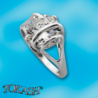 Silver ring with stone 1595925