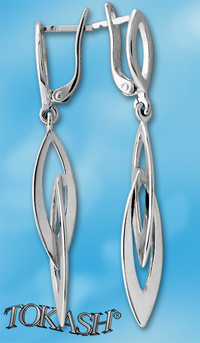 Silver Earings stones 132923