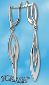 Silver Earings stones 132923