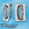 Silver Earings stones 136920