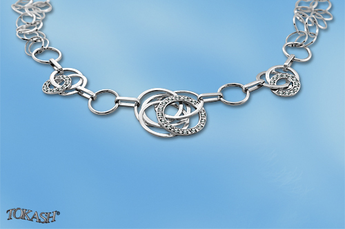 Silver necklace 700927