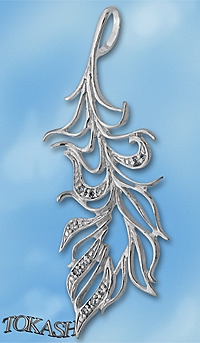 silver pendant stone 173543