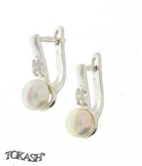 Earrings with pearls 115639