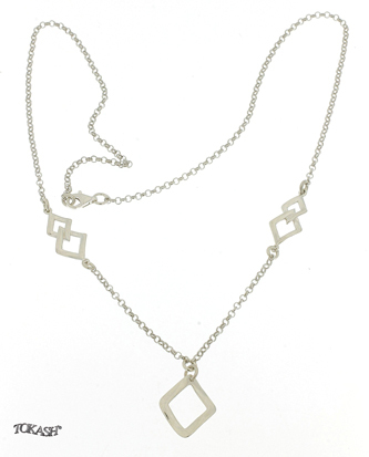 Silver necklace 701194